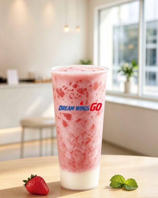Strawberry Milk Foam Fruit Tea